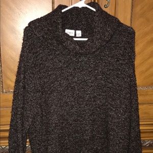 Brown cowl neck sweater